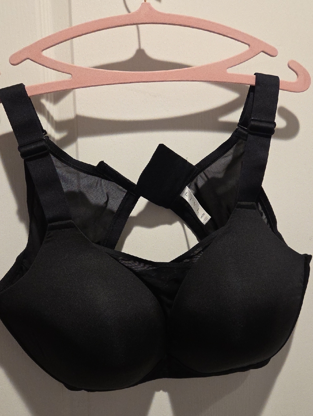Livi Active Black High-Impact Padded Sports Bra